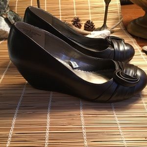 Xhilaration  RETRO SOX sole Brown Baby Doll Wedge